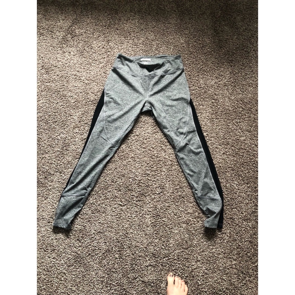 Grey Leggings with Mesh Siding